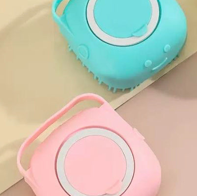 Silicone Dog Bath Massage Gloves Brush